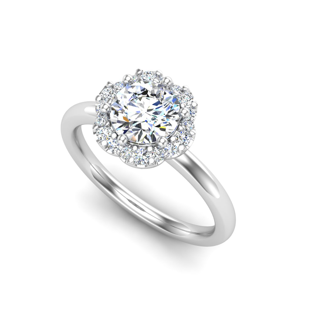 Samara Halo Engagement Ring